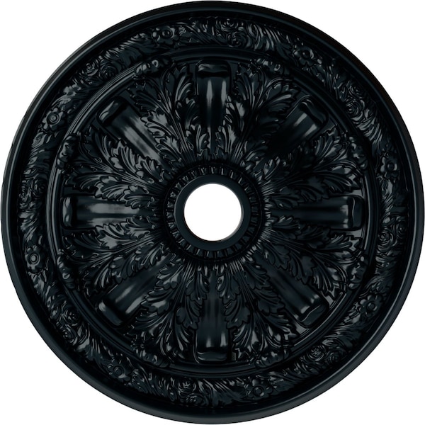 Ekena Millwork Flagstone Ceiling Medallion (Fits Canopies up to 3 7/8"), 30"OD x 3 7/8"ID x 3 1/4"P, Night Shade CM30FLNSF - main